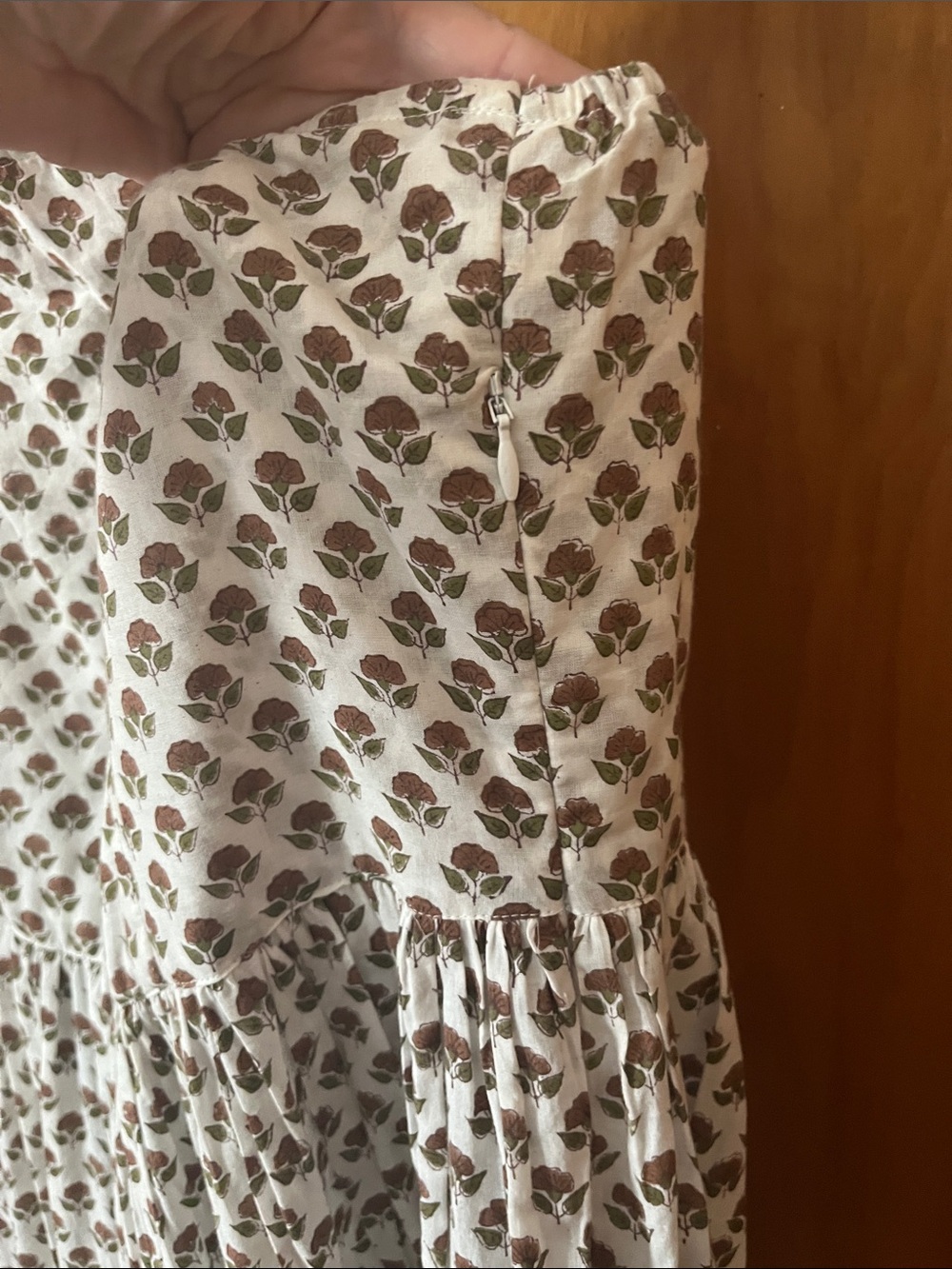 Daughters of India White Floral Ruffle Strap Maxi Dress - Picture 5 of 6